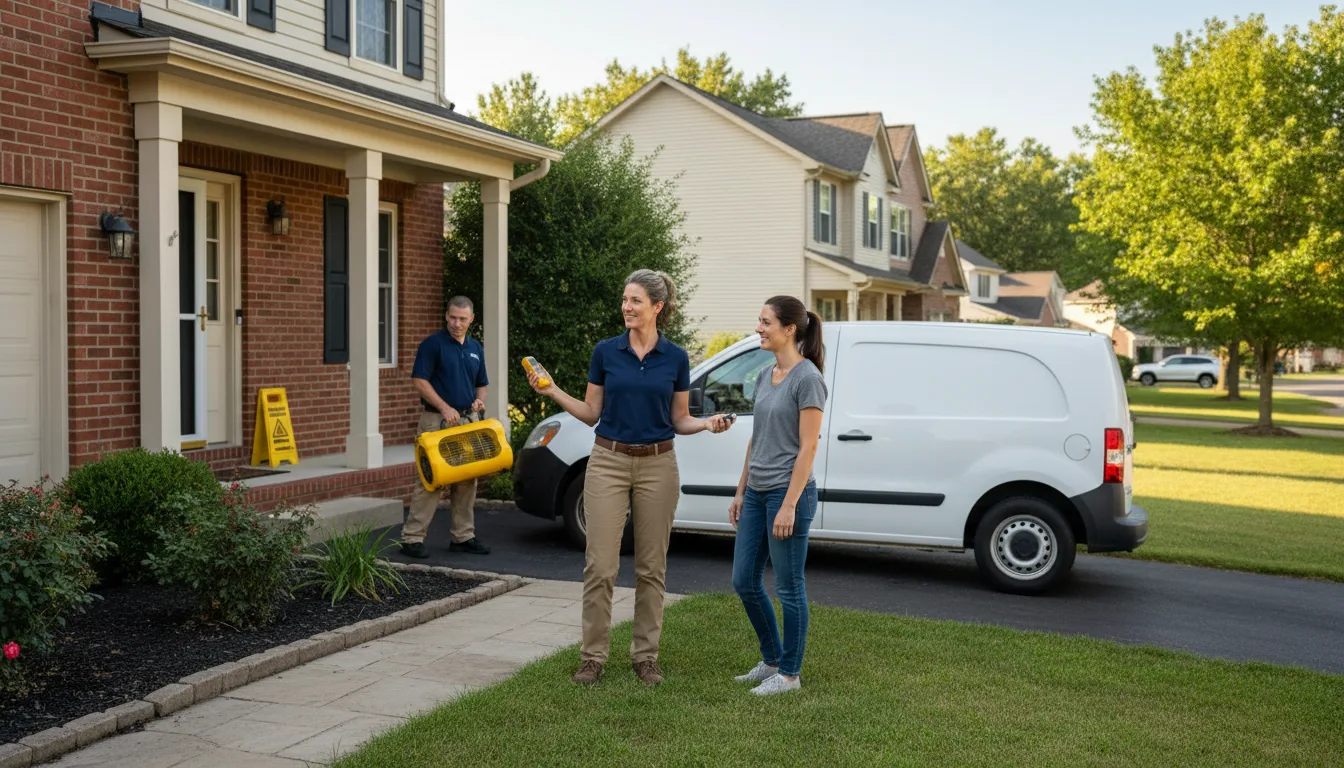 Water restoration image for Home Water Damage Repair in Maud, OK